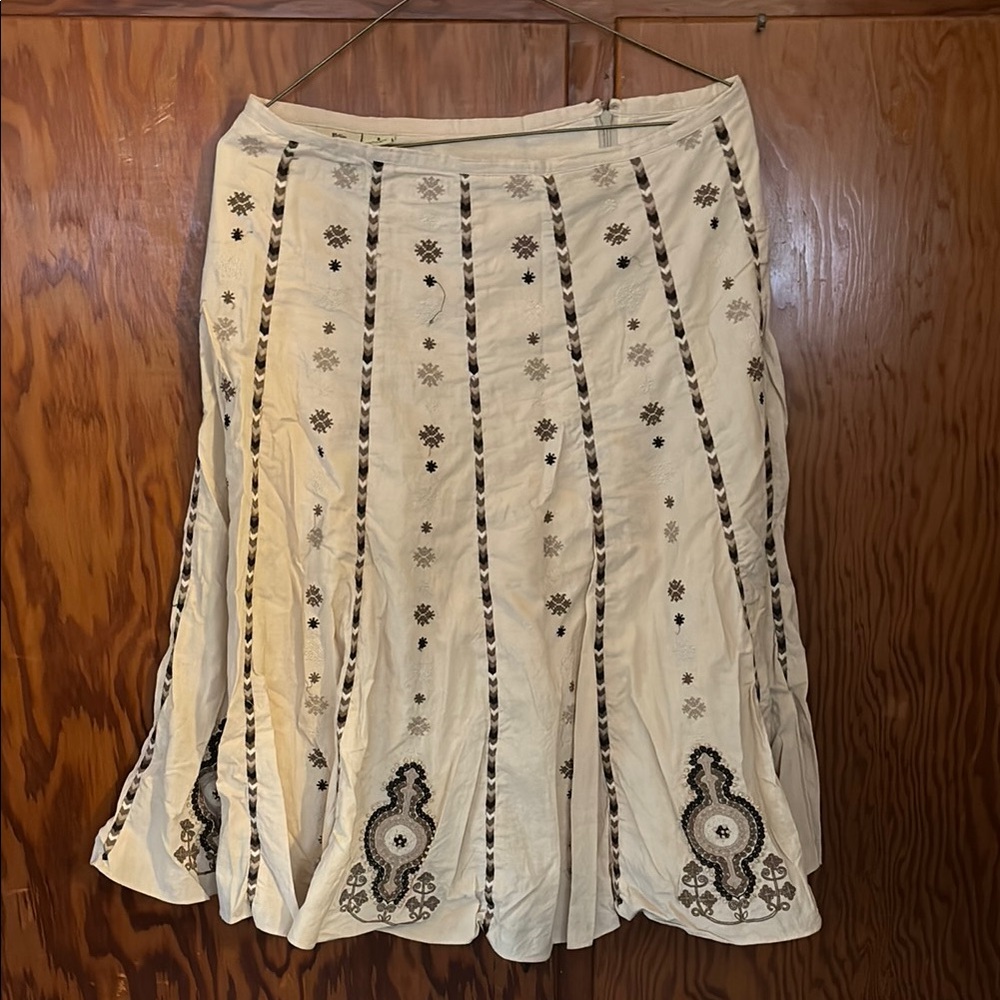 beaded mid length skirt , 2 layers , perfect for the office or out & about